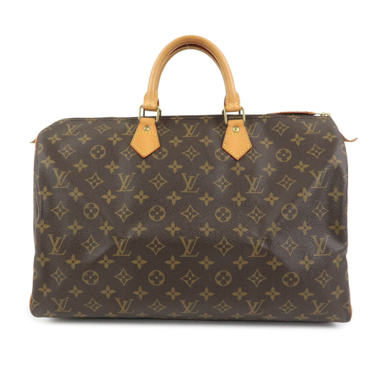 Louis Vuitton Monogram Speedy 40 Hand Bag Boston Bag Brown M41522