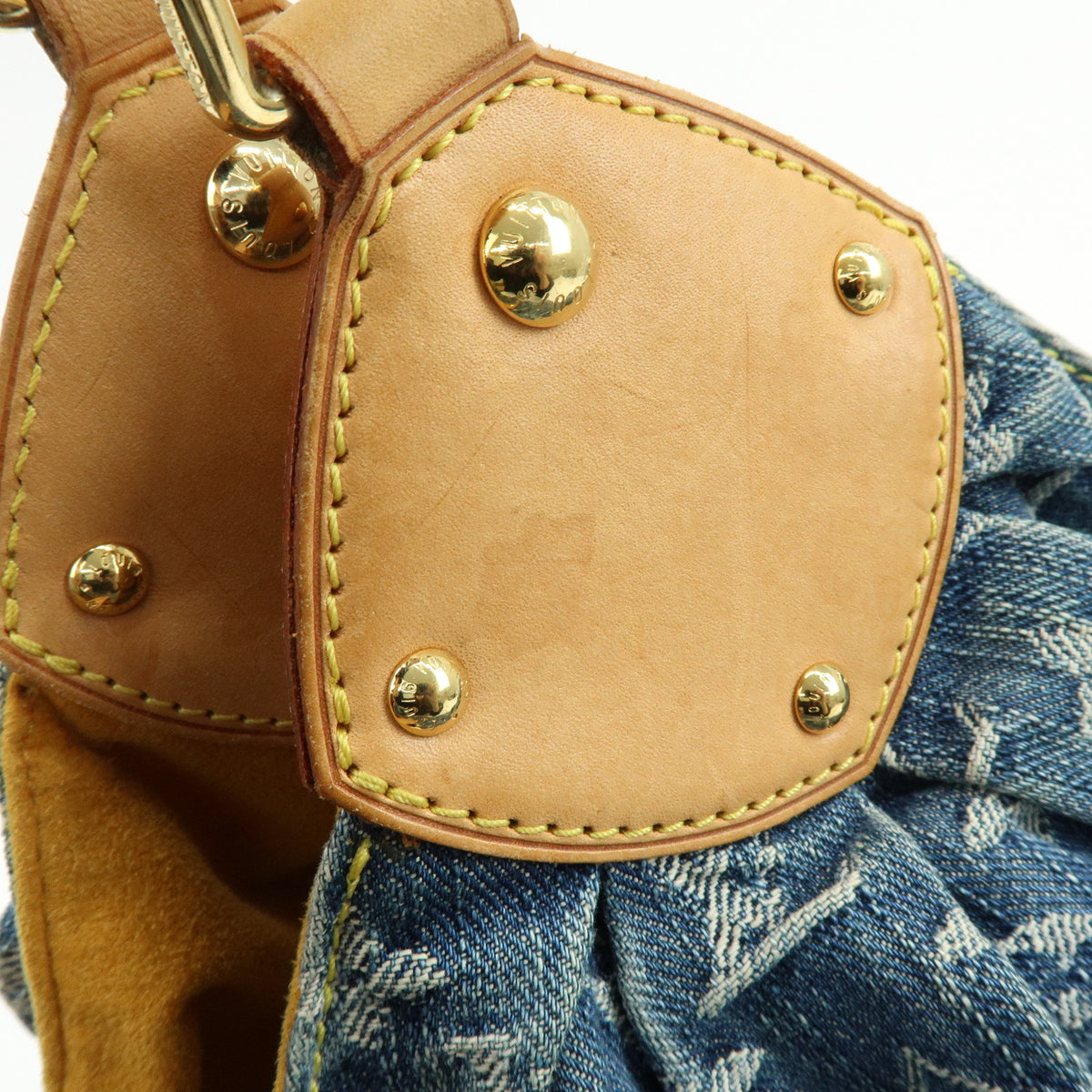 Louis Vuitton Monogram Denim XL Shoulder Bag Tote Bag Blue M95515