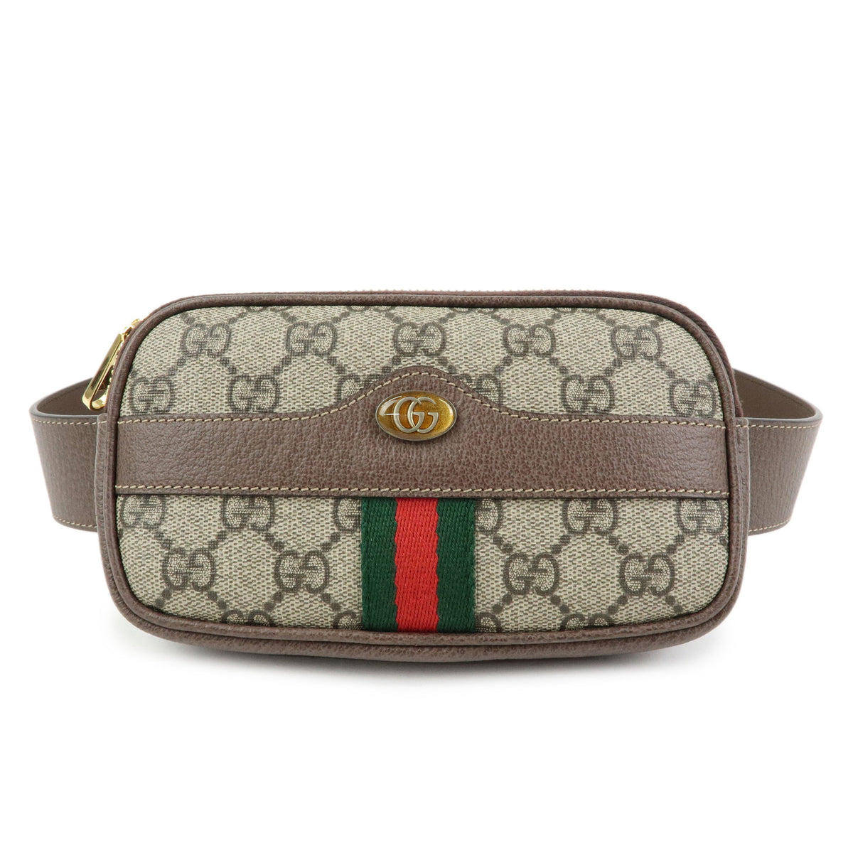 GUCCI Sherry Ophidia Double G GG Supreme Leather Waist Bag Pouch 519308