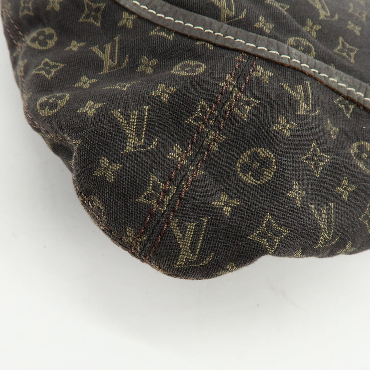 Louis Vuitton Monogram Mini Lin Manon MM Shoulder Bag Ebene M95619