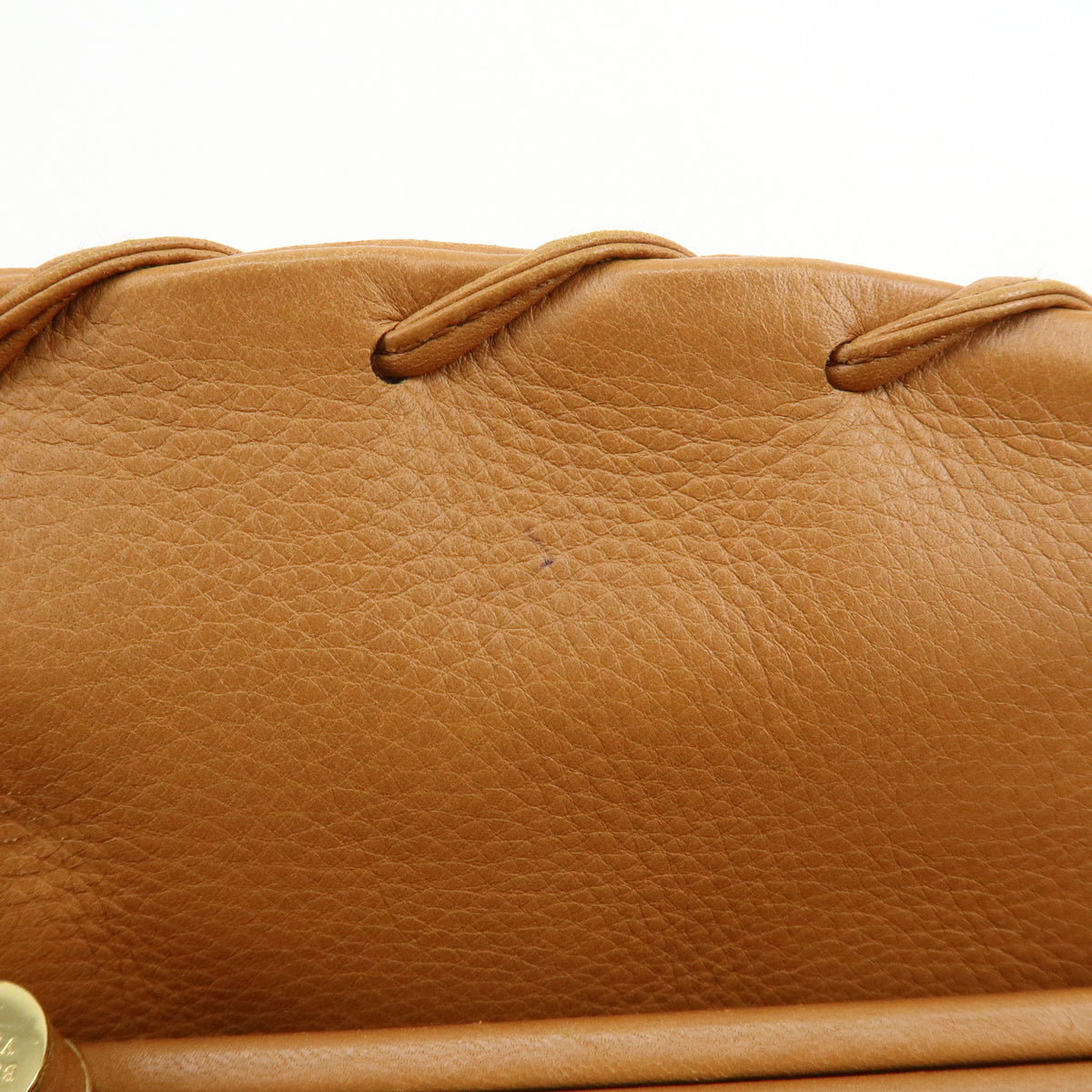 BOTTEGA VENETA Intrecciato Leather Shoulder Bag Hand Bag Brown