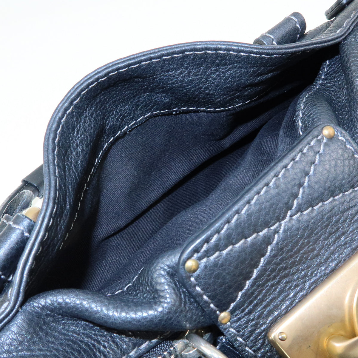 Chloe Paddington Leather Shoulder Bag Hand Bag Black