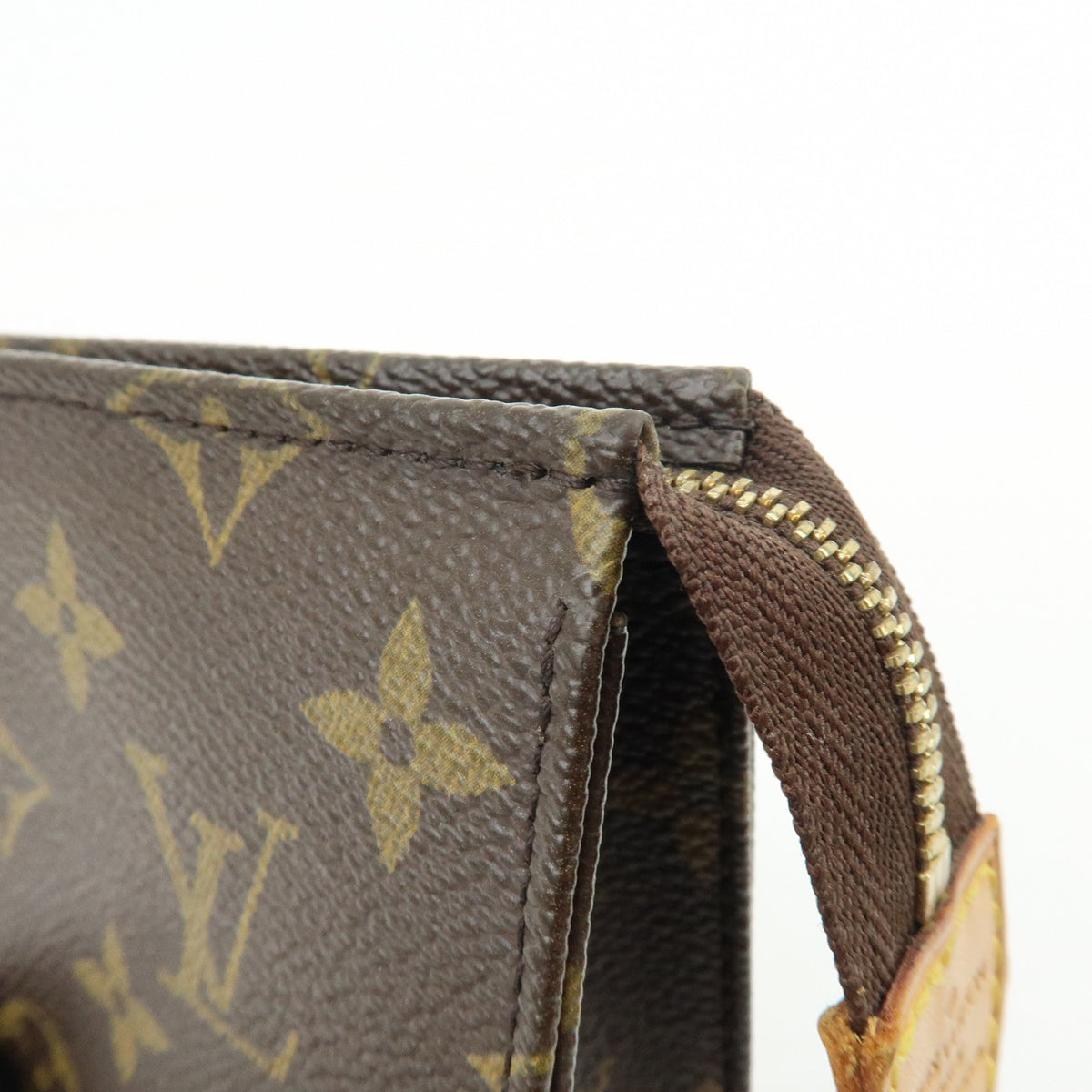Louis Vuitton Monogram Poche Toilette 15 Cosmetic Pouch Brown M47546