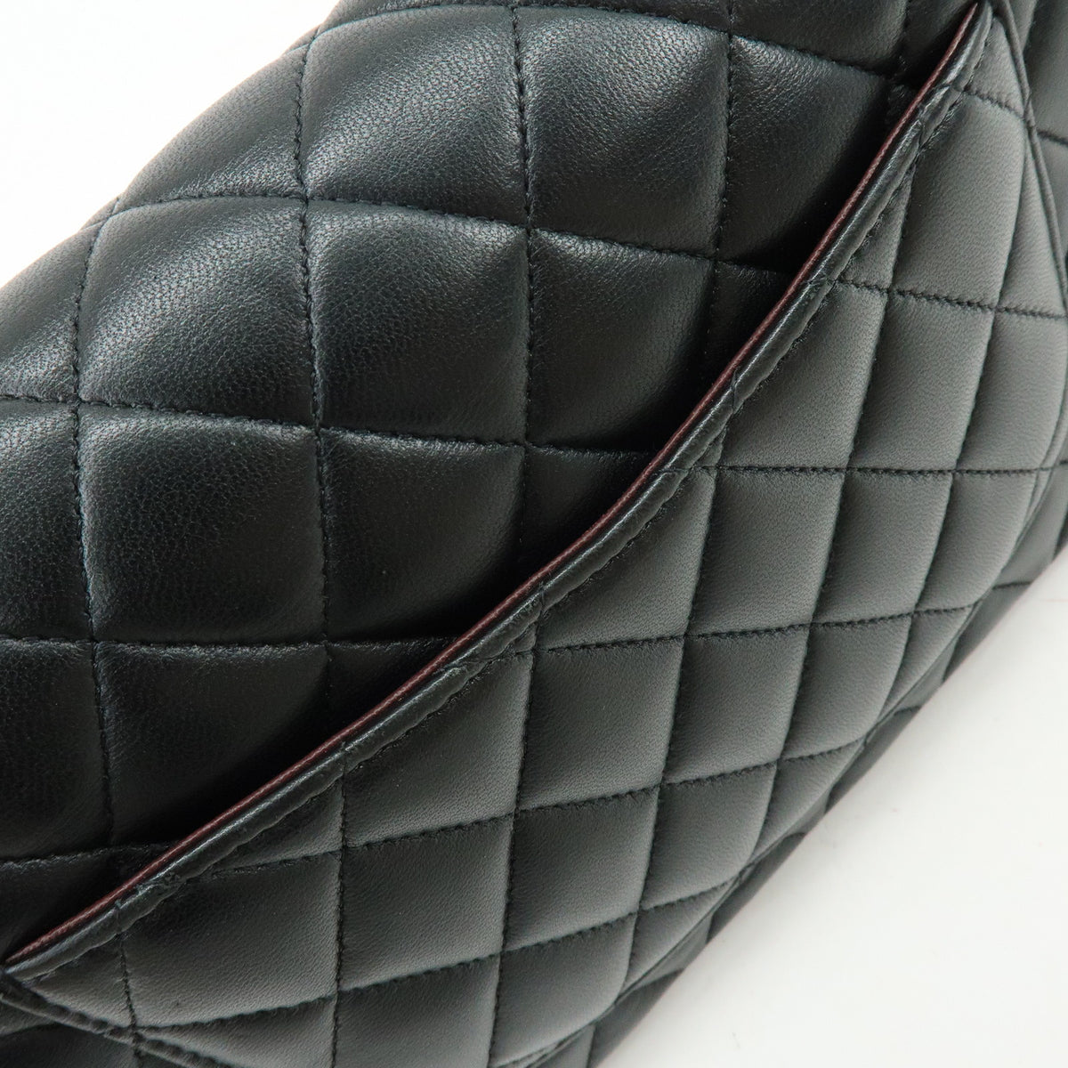 CHANEL Matelasse 23 Lambskin Double Flap Chain Shoulder Bag  A01113