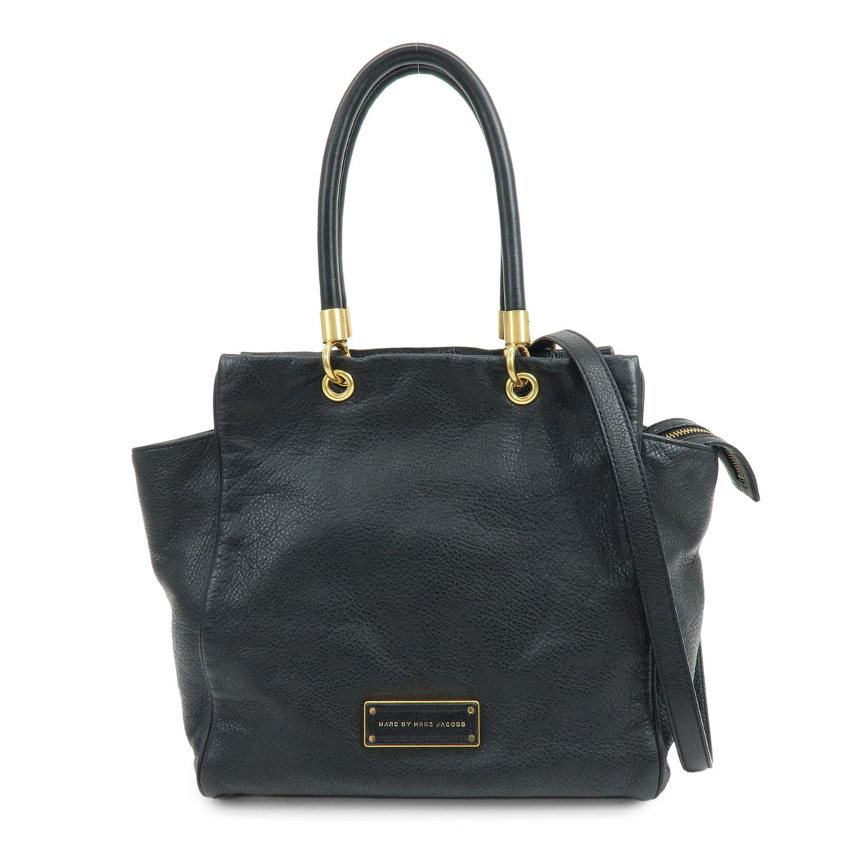 MARC by MARC JACOBS Top Handle Leather 2Way Bag Shoulder Bag Black