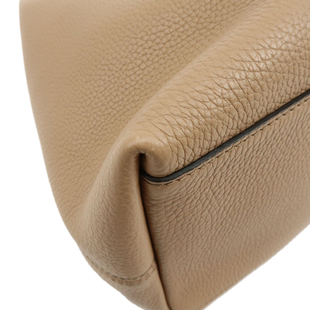 GUCCI SOHO Interlocking G Leather Chain Shoulder Bag Pink Beige 536196