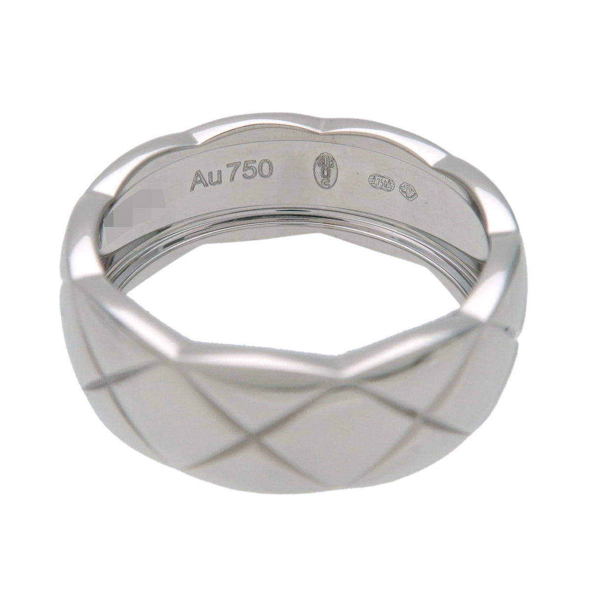 CHANEL COCO Crush Ring Medium K18 750WG White Gold #50 US5.5 J10570