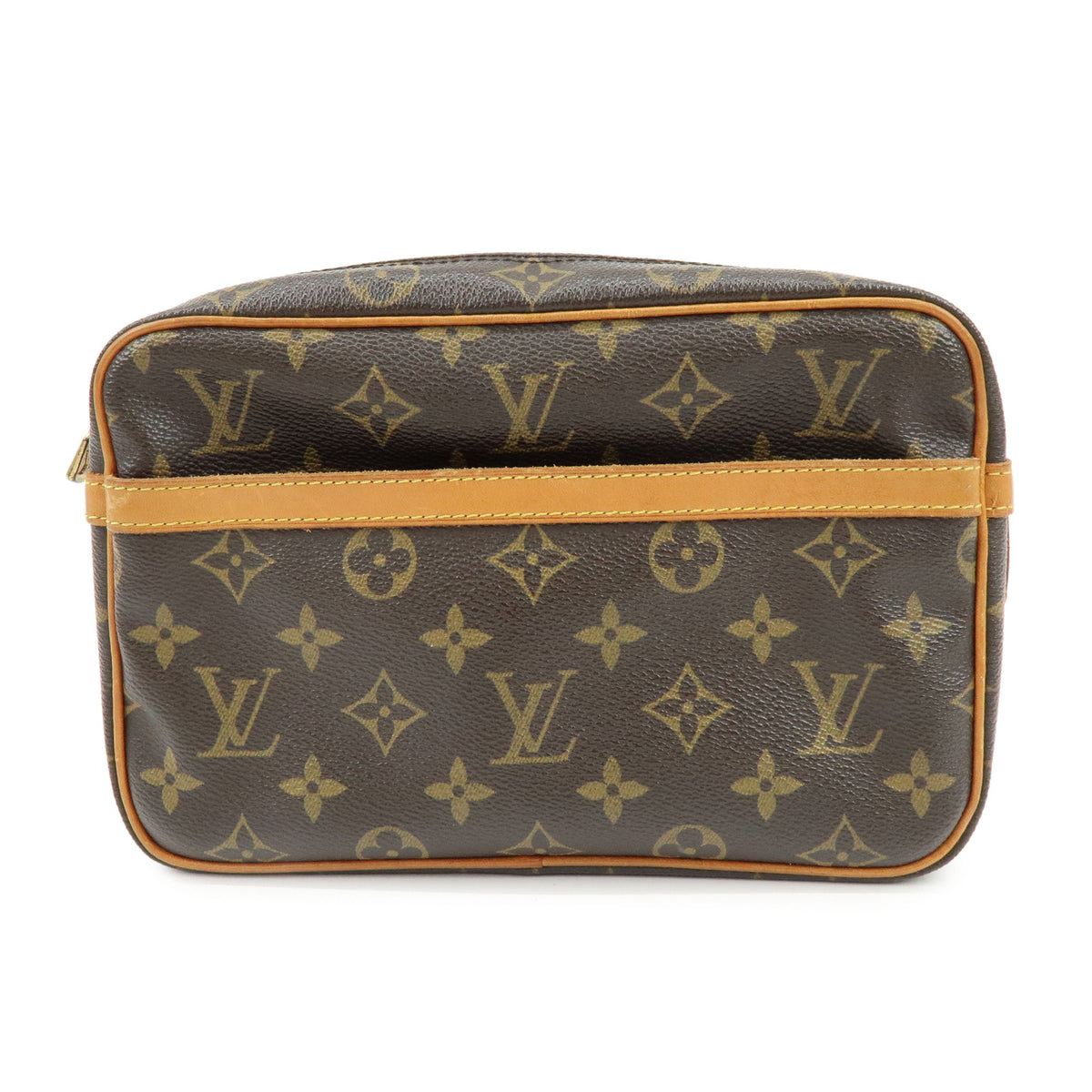 Louis Vuitton Monogram Compiegne 23 Pouch Clutch Bag Brown M51847
