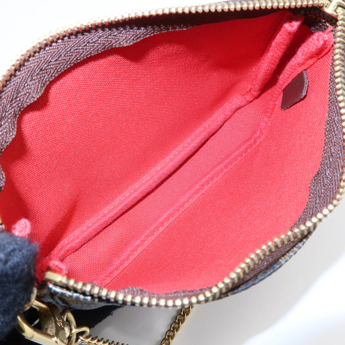 Louis Vuitton Damier Ebene Mini Pochette Accessoires Pouch N58009