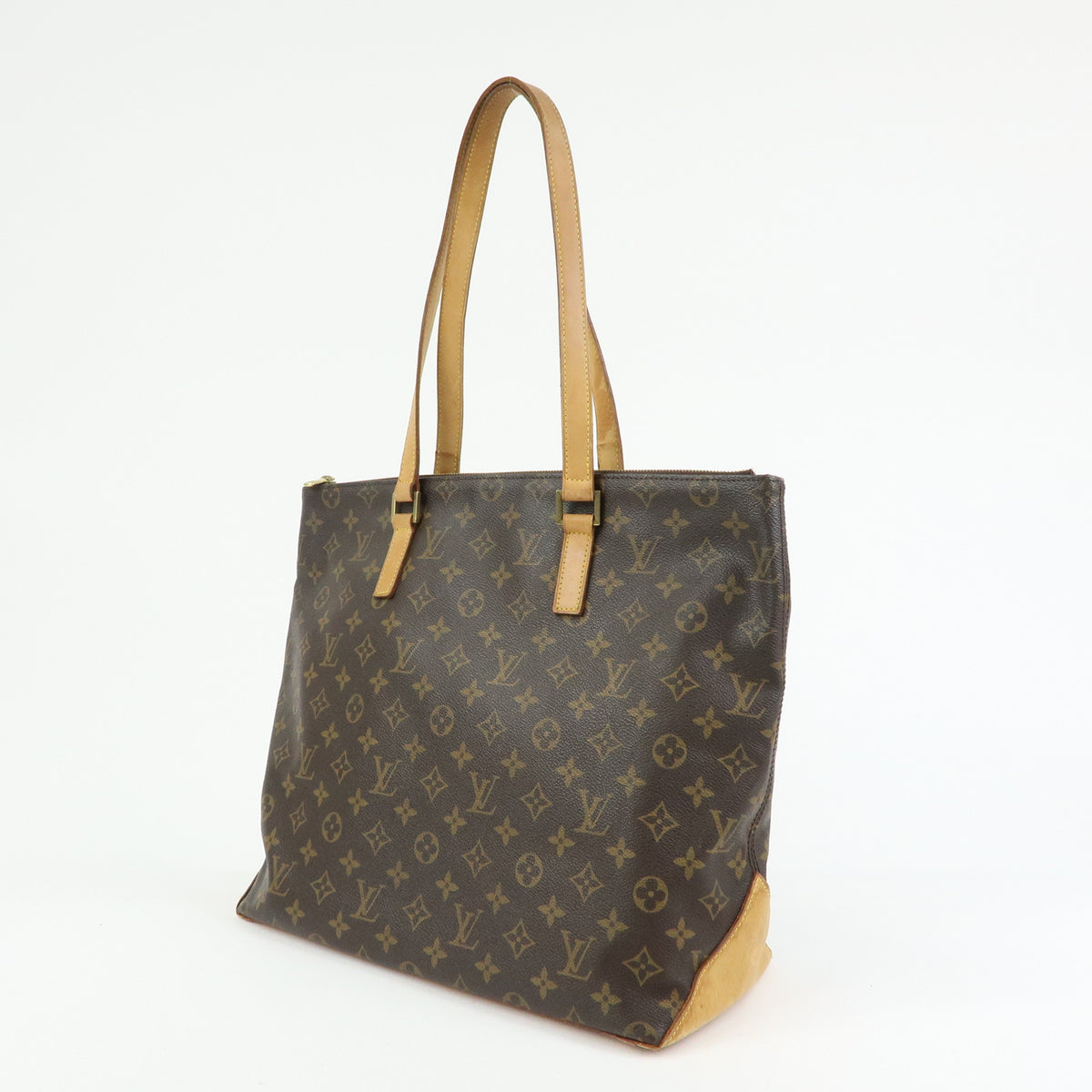 Louis Vuitton Monogram Cabas Mezzo Tote Bag Shoulder Bag Brown M51151