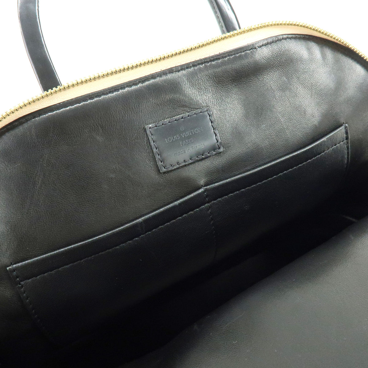 Louis Vuitton Malletage Alma PM 2Way Hand Shoulder Bag Natural M50001