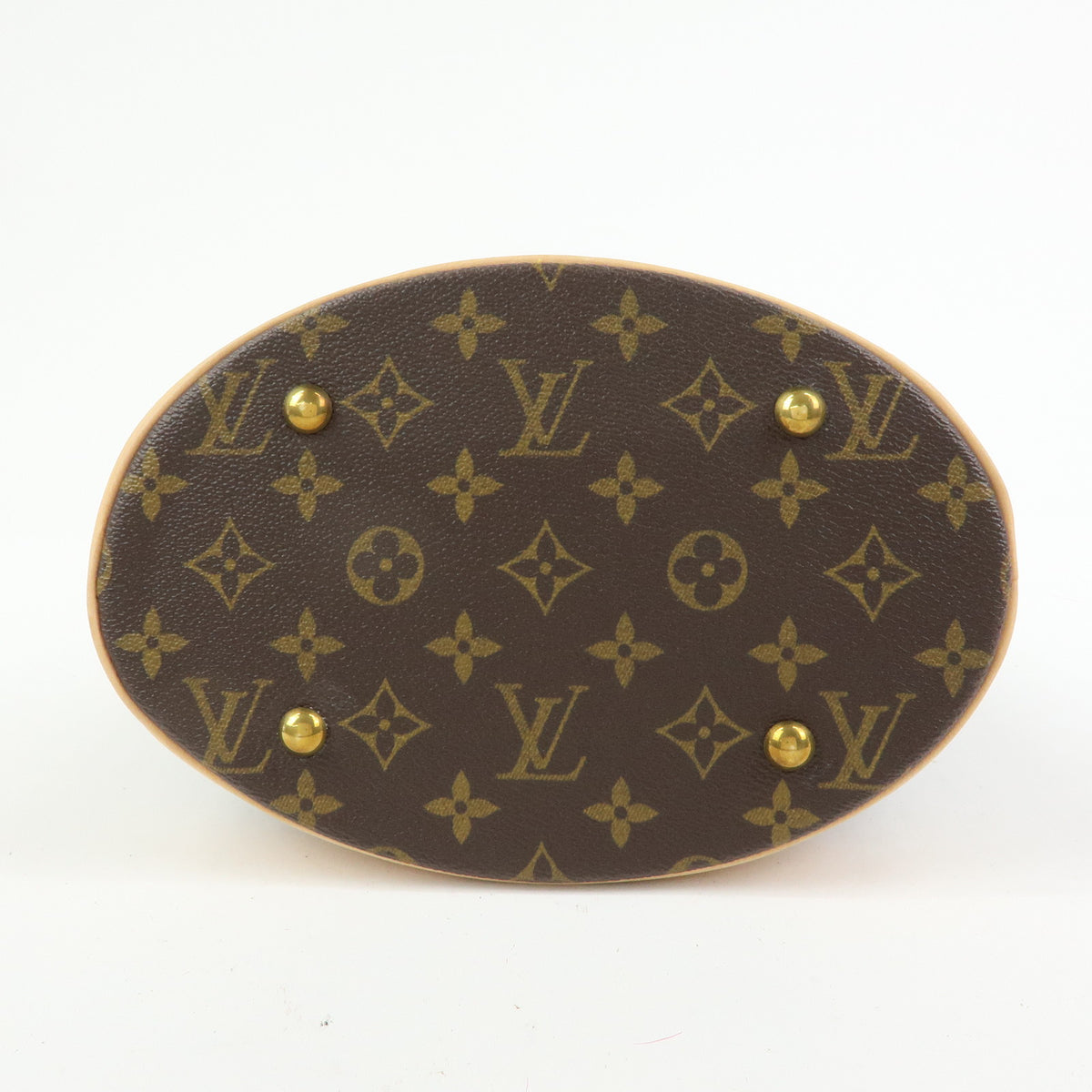 Louis Vuitton Monogram Bucket PM Canvas Hand Bag Brown M42238