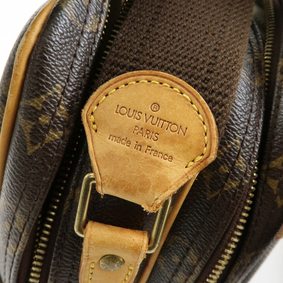 Louis Vuitton Monogram Reporter PM Shoulder Crossbody Bag Brown M45254