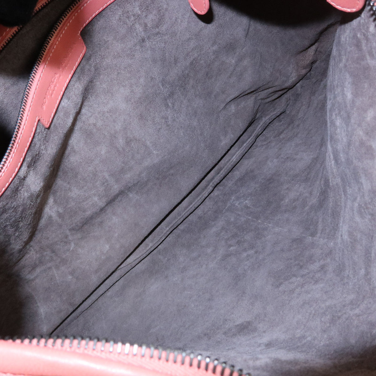 BOTTEGA VENETA Hobo Intrecciato Leather Shoulder Bag Coral Pink 115654