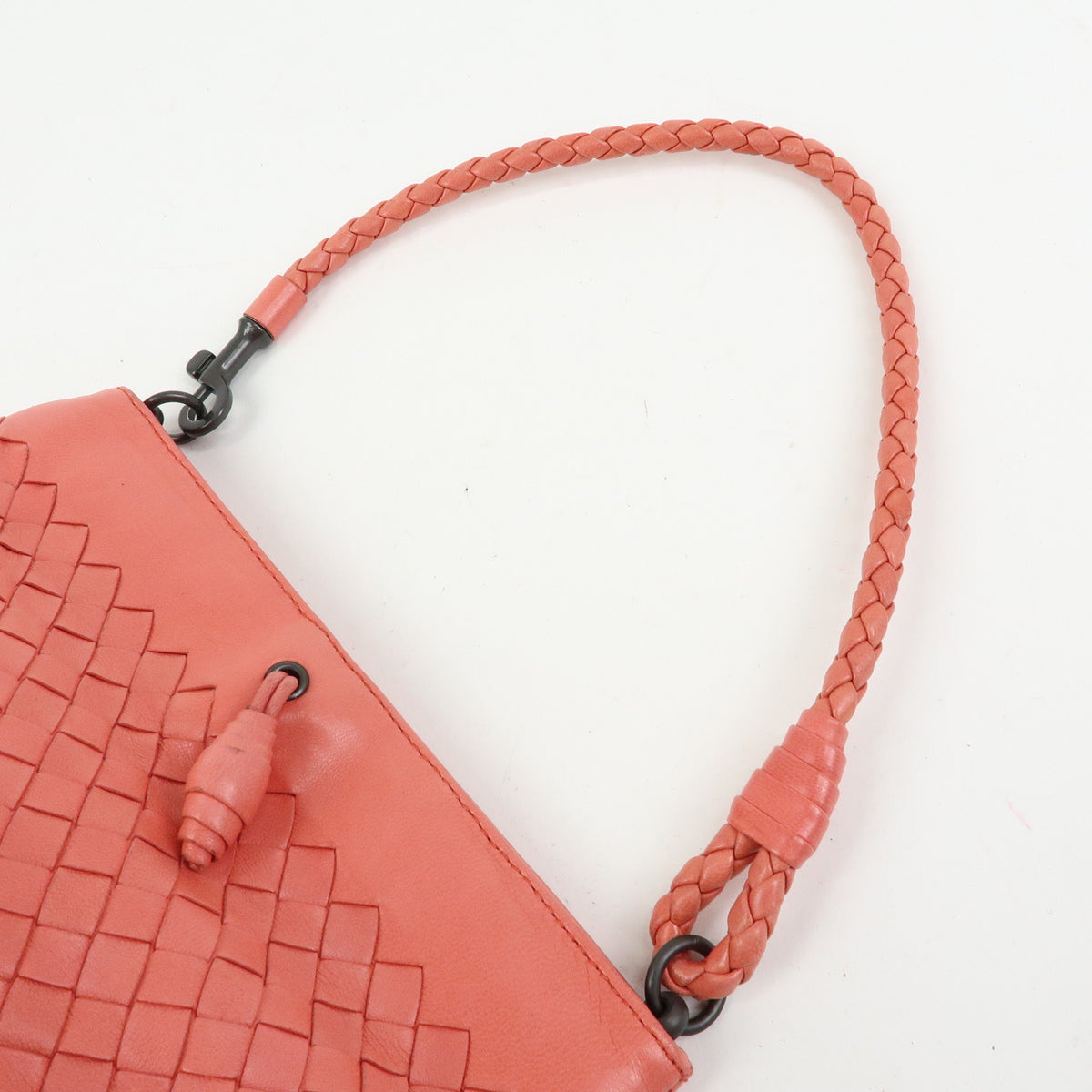 BOTTEGA VENETA Intrecciato Leather Hand Bag Shoulder Bag Pink 120773