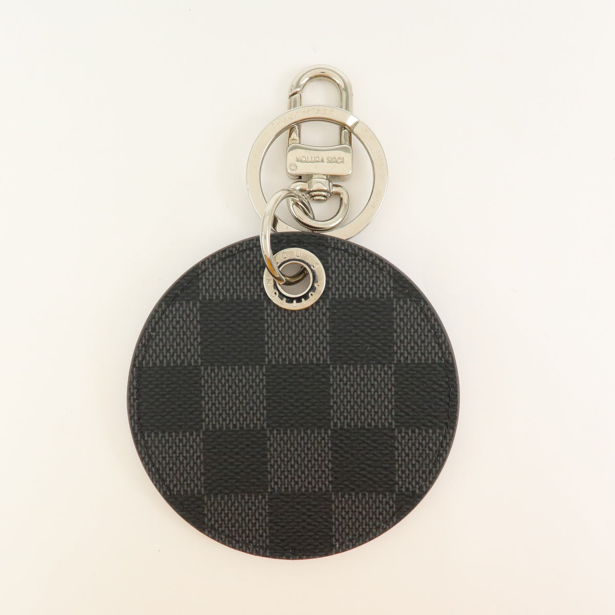 Louis Vuitton Damier Graphite Porte Cle LV Alpes Key Chain Blue M63839