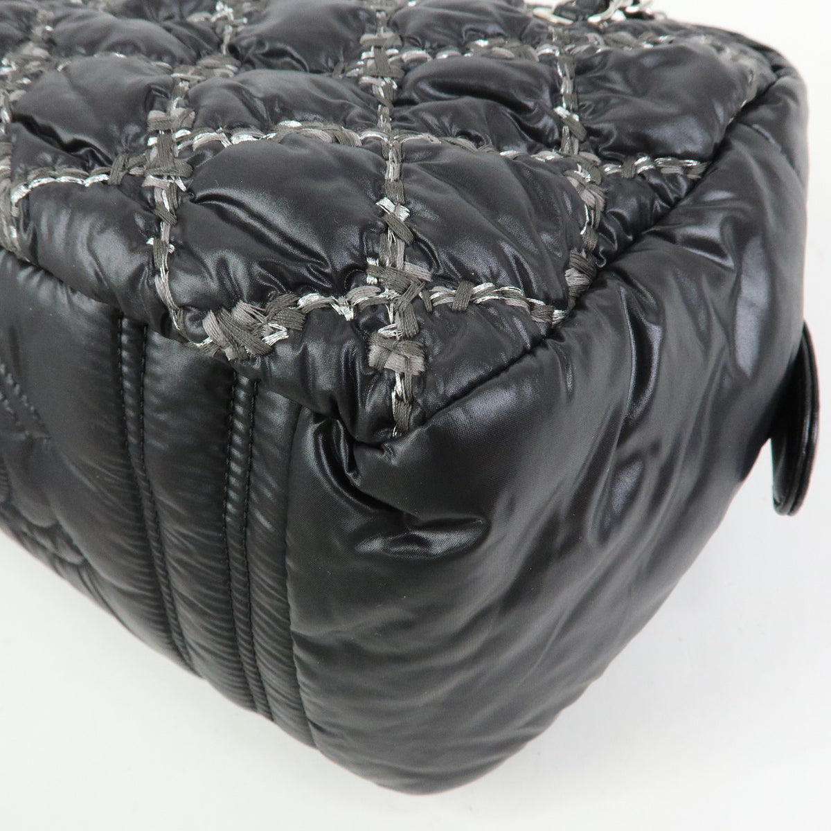 CHANEL Paris Byzance Tweed On Stitch Bowler Bag Shoulder Bag
