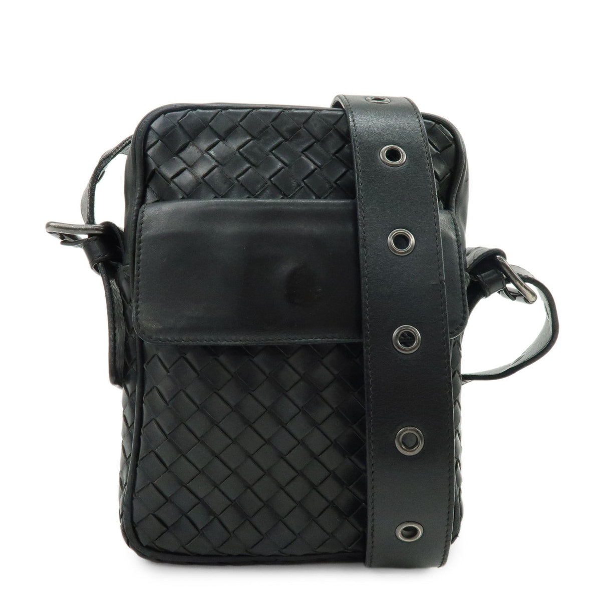 BOTTEGA VENETA Intrecciato Leather Shoulder Bag Crossbody Bag 163313