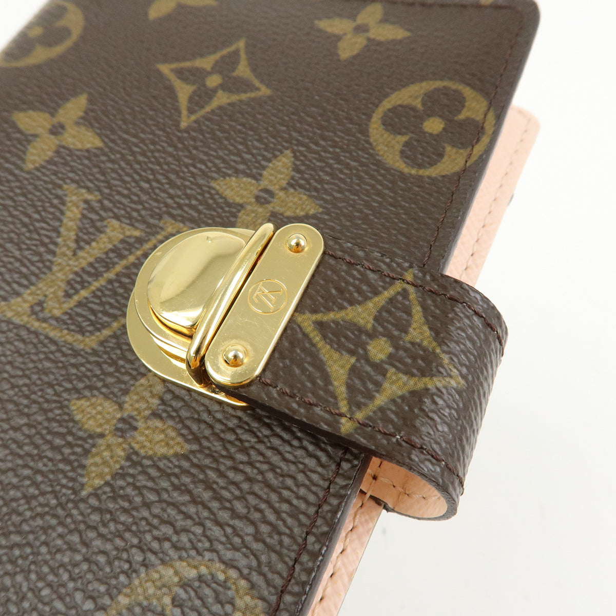 Louis Vuitton Monogram Agenda Koala PM Planner Cover Brown Pink R21013