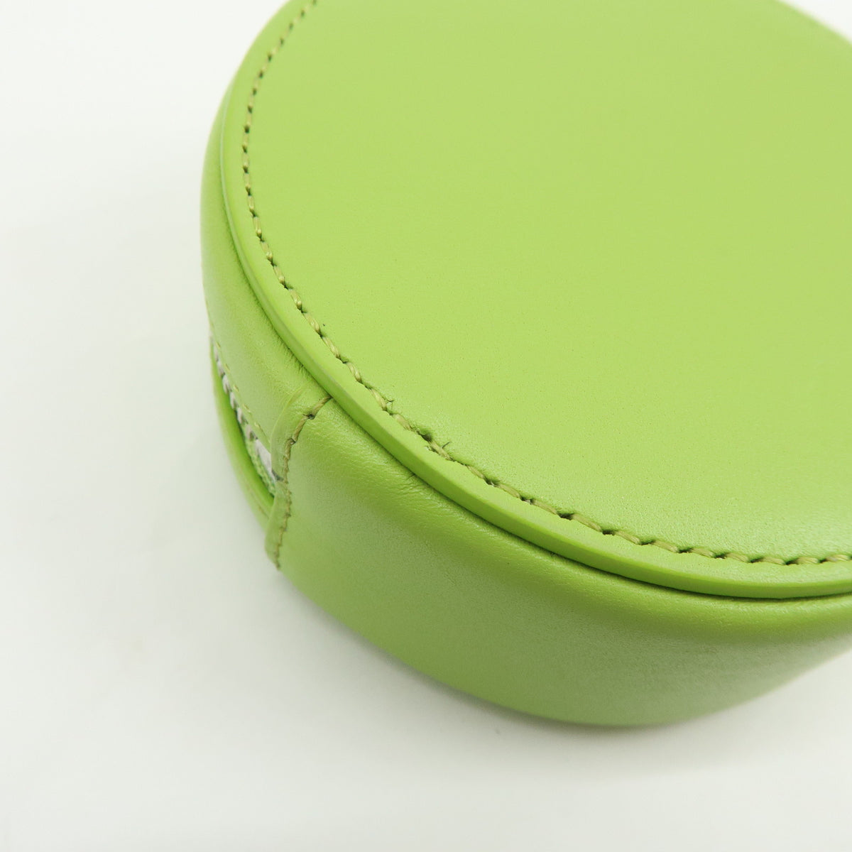 LOEWE Calf Leather Pebble Cookie Key Holder Pouch Coin Case Green