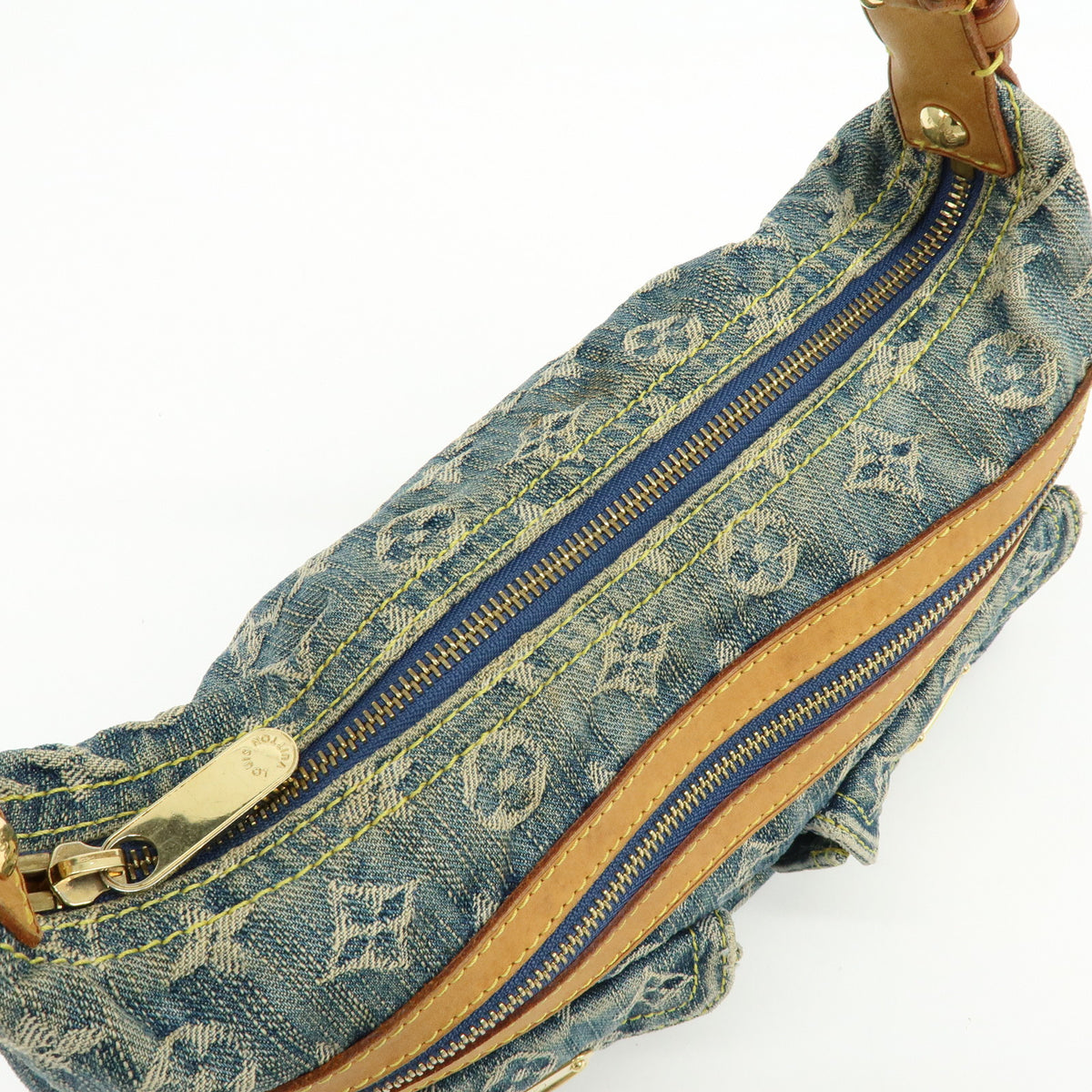 Louis Vuitton Monogram Denim Baggy PM 2Way Bag Shoulder Bag M95049
