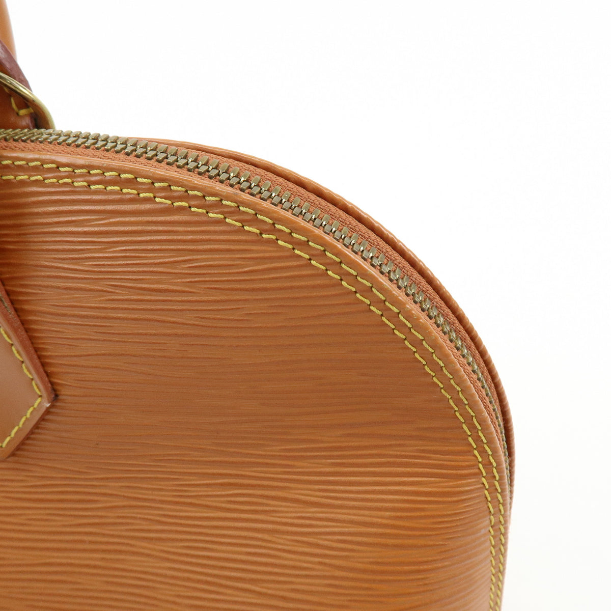 Louis Vuitton Epi Alma PM Hand Bag Zipang Gold M52148