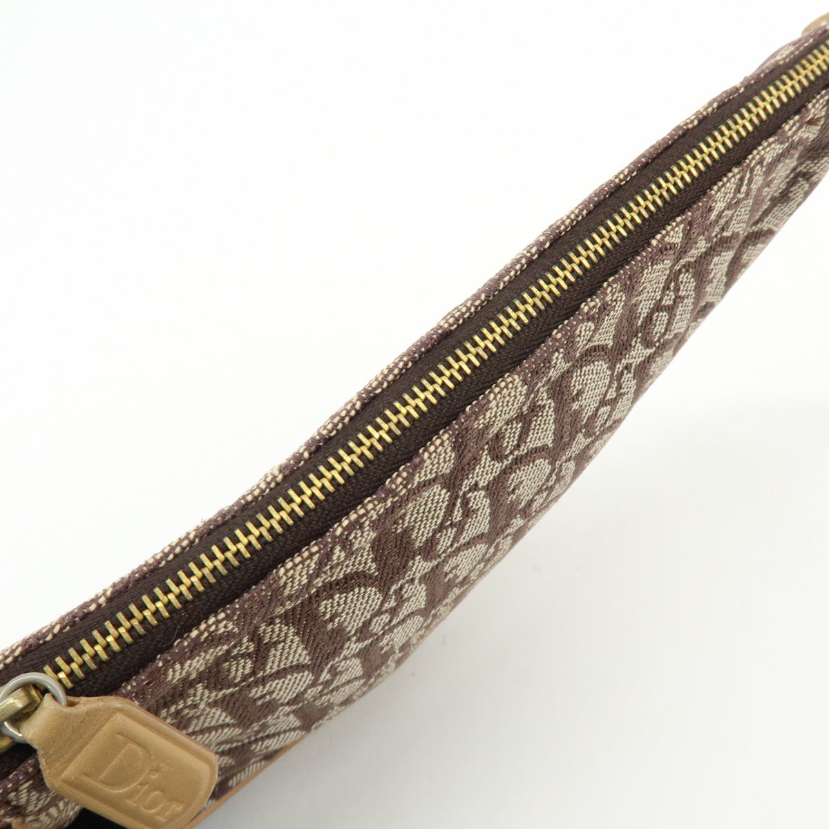 Christian Dior Saddle Pouch Trotter Jacquard Canvas Shoulder Bag