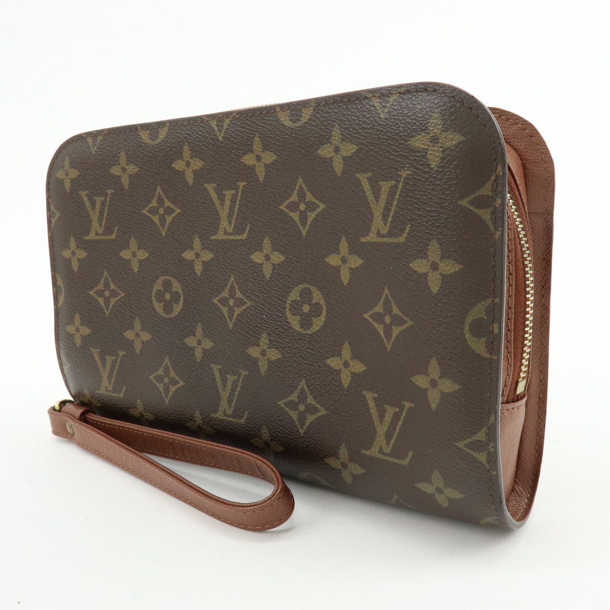 Louis Vuitton Monogram Orsay Clutch Bag Pouch Brown M51790