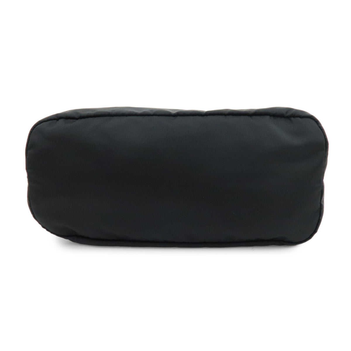 PRADA Triangle Logo Nylon Saffiano Leather 2Way Hand Bag Black 1BG189