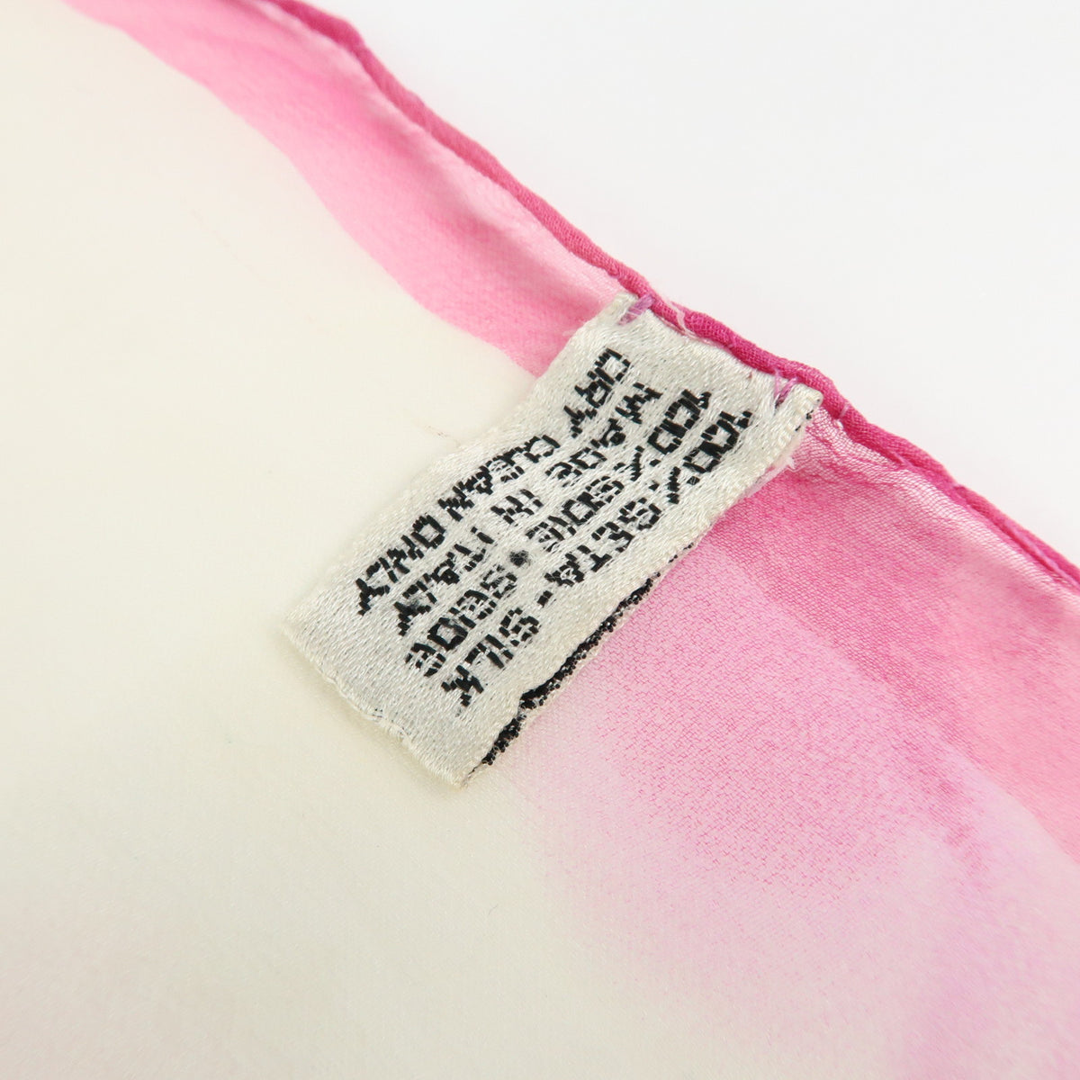 CHANEL COCO Mark Silk 100% Scarf Pink