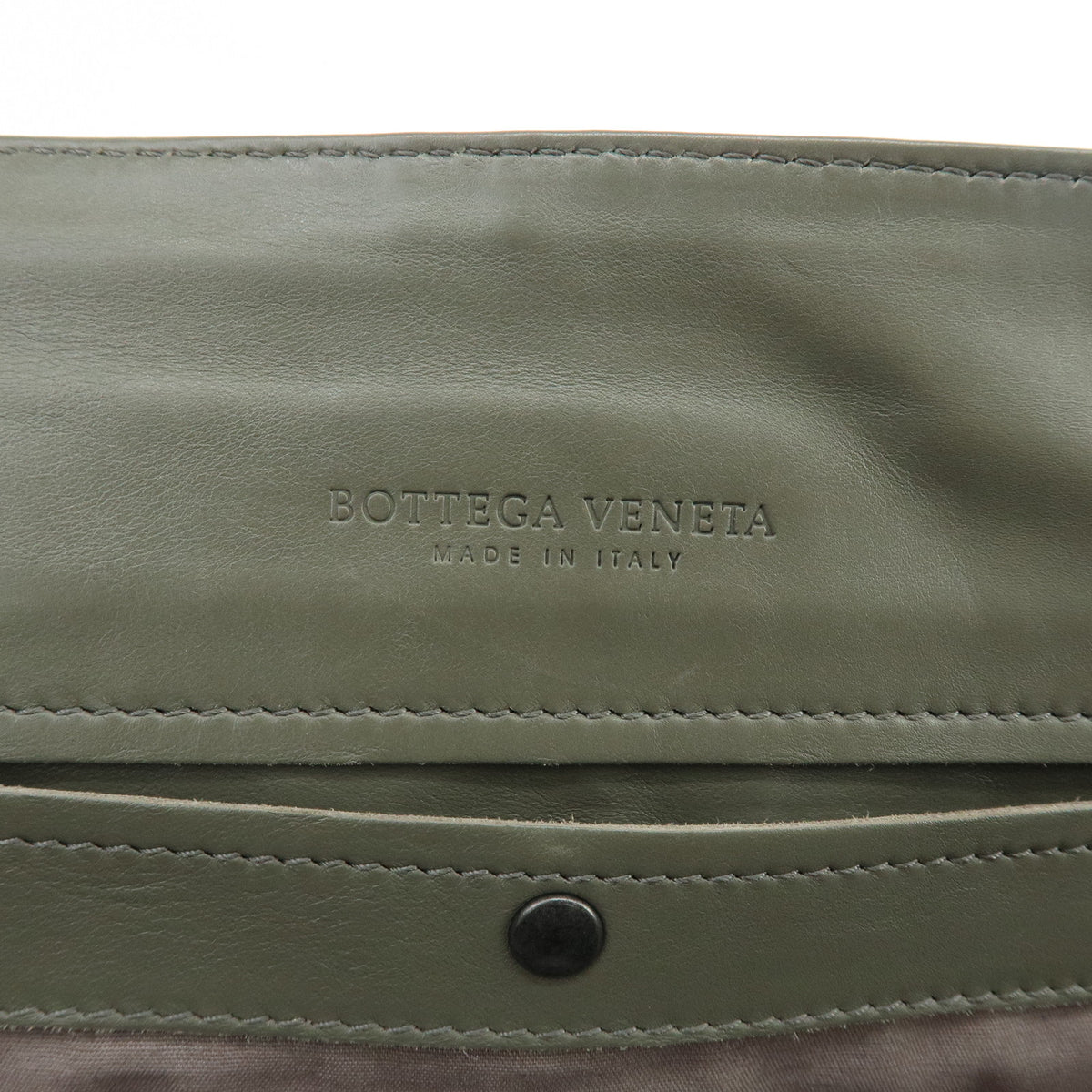BOTTEGA VENETA Intrecciato Leather Tote Bag Hand Bag  Grey 189632