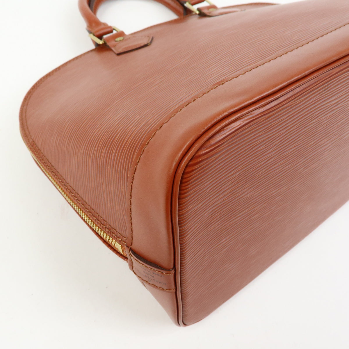 Louis Vuitton Epi Alma PM Hand Bag Kenya Brown M52143