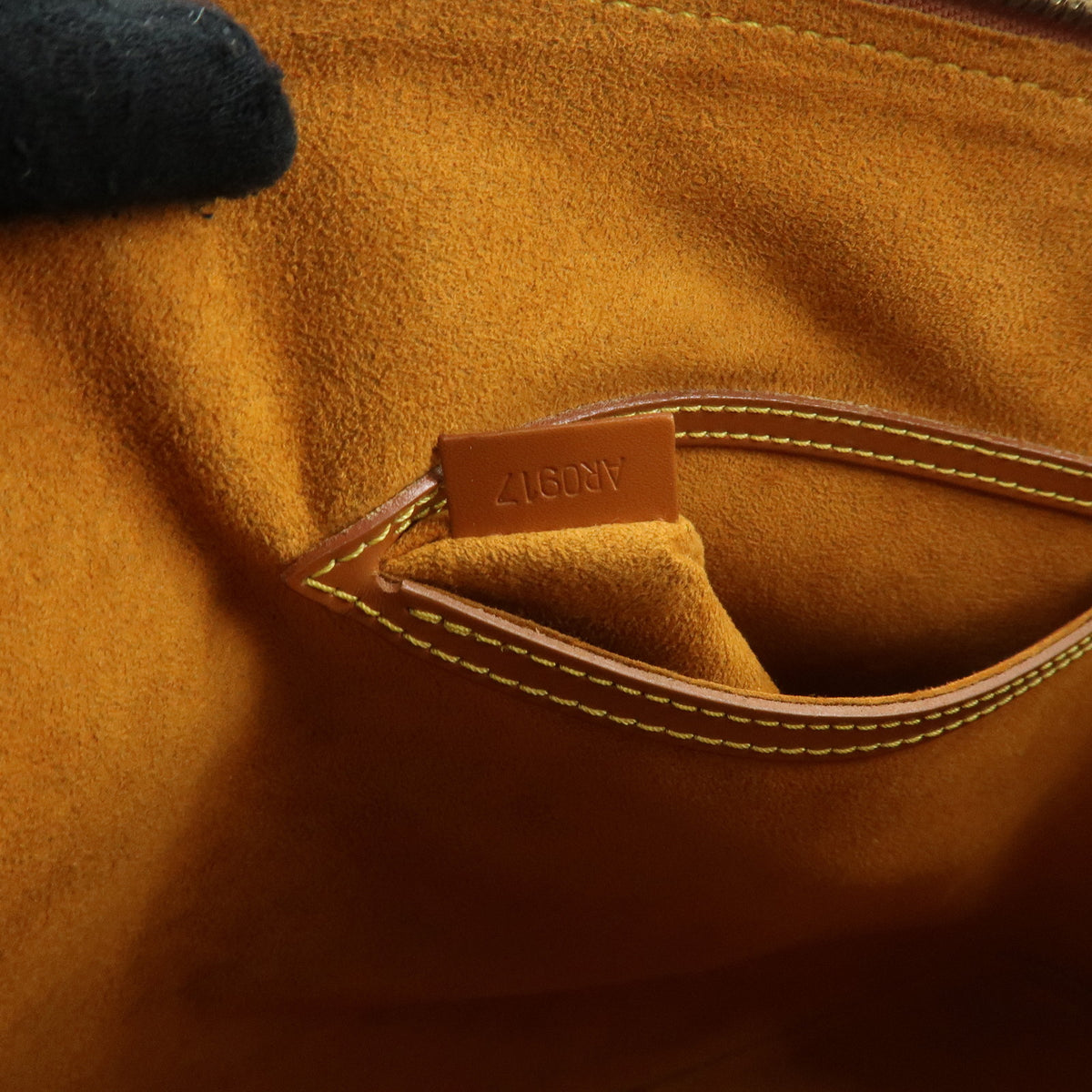 Louis Vuitton Epi Alma PM Hand Bag Zipang Gold M52148