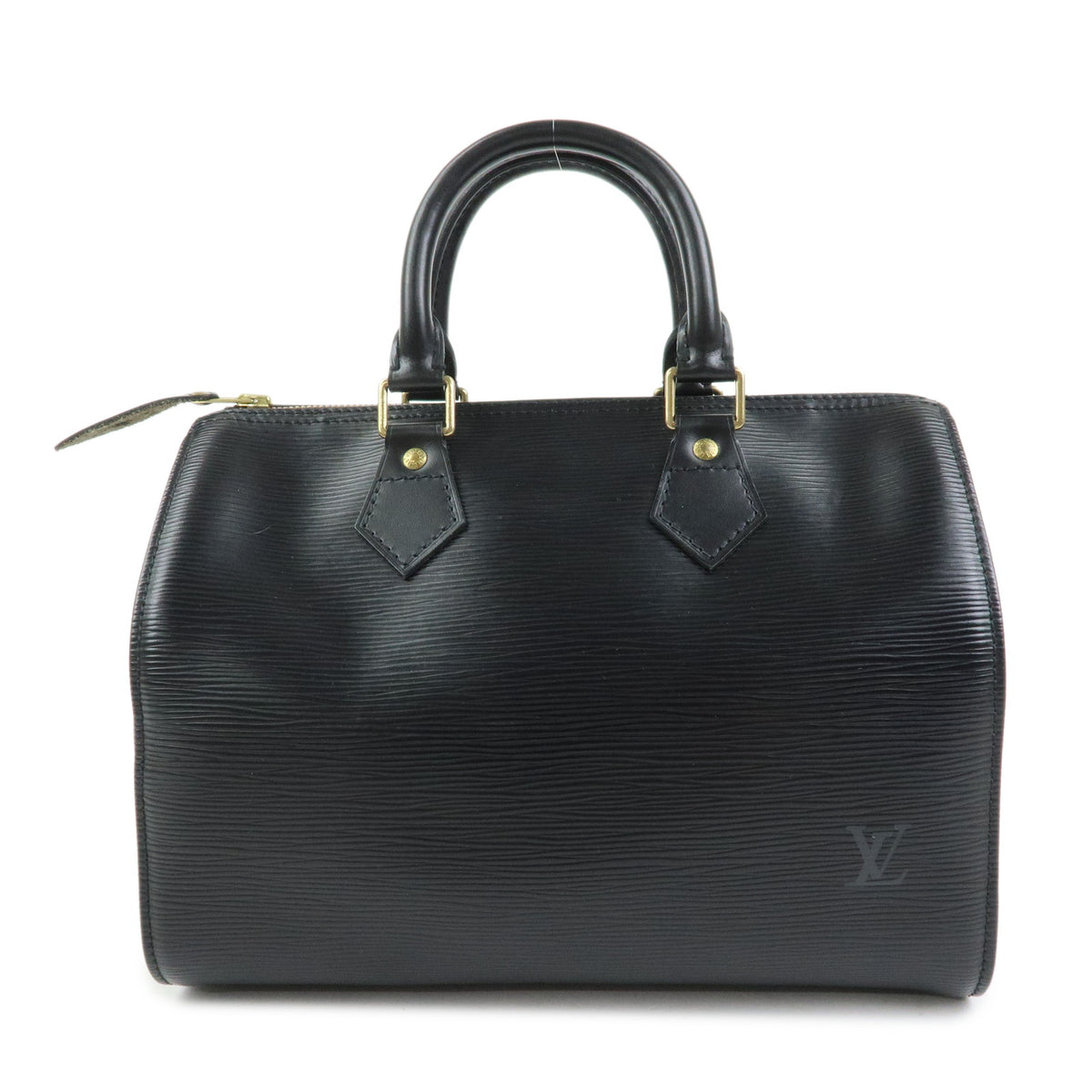 Louis Vuitton Epi Speedy 25 Leather Hand Bag Boston Bag Noir M59032