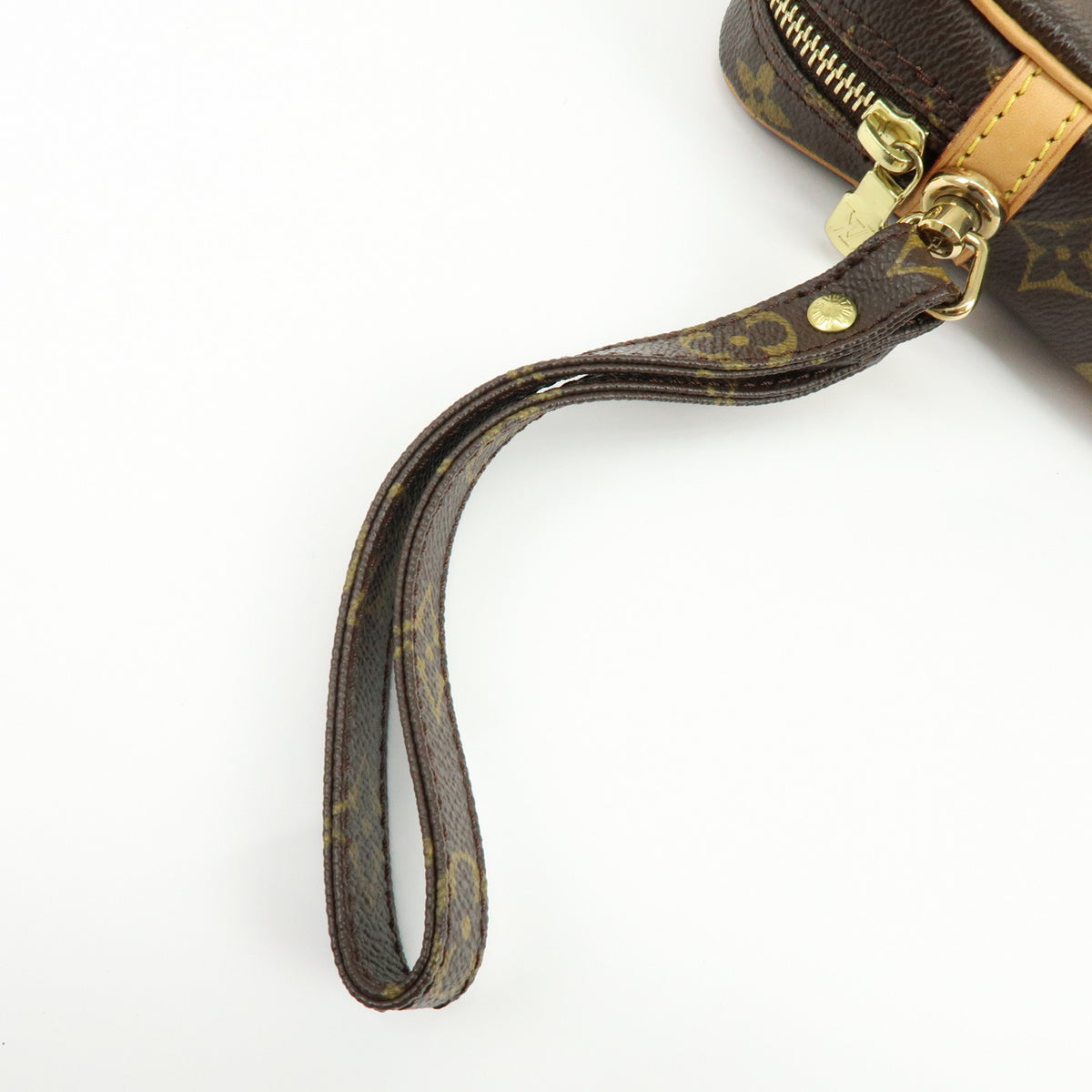 Louis Vuitton Monogram Marly Dragonne GM Clutch Bag Brown M51825