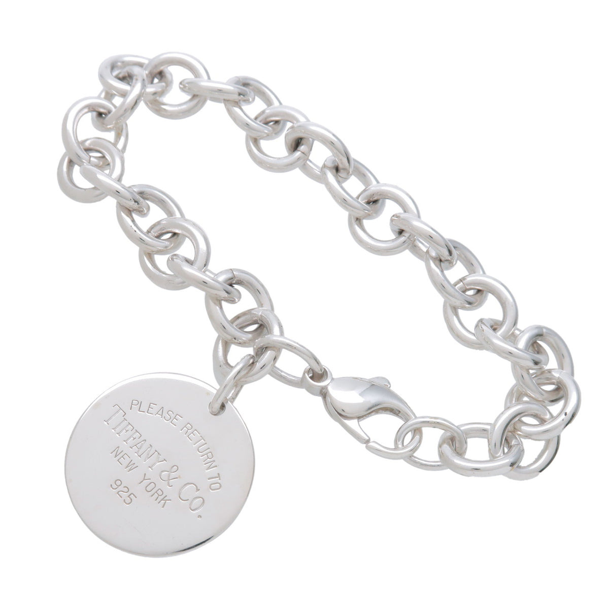 Tiffany & Co Return to Tiffany Round Tag Bracelet SV925 Silver