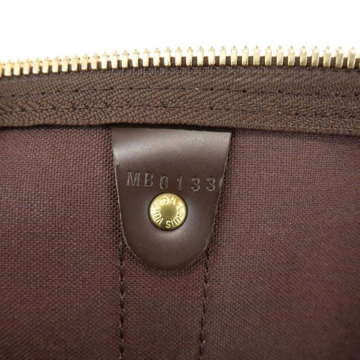 Louis Vuitton Damier Keep All Bandouliere 55 Travel Bag Brown N41414