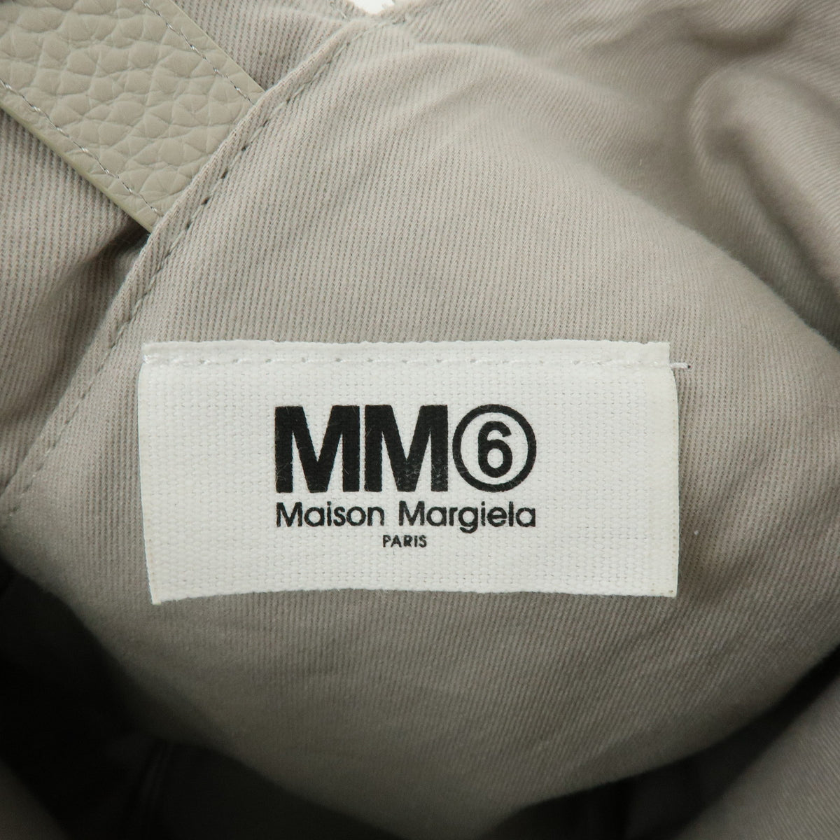 Maison Margiela MM6 Leather Japanese Tote Bag Shoulder Bag Grey