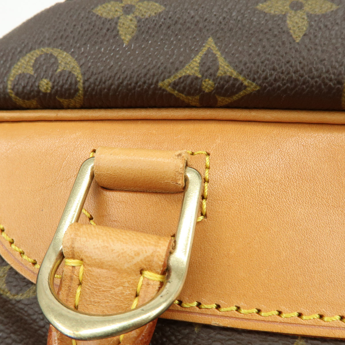 Louis Vuitton Monogram Deauville Canvas Hand Bag Brown M47270