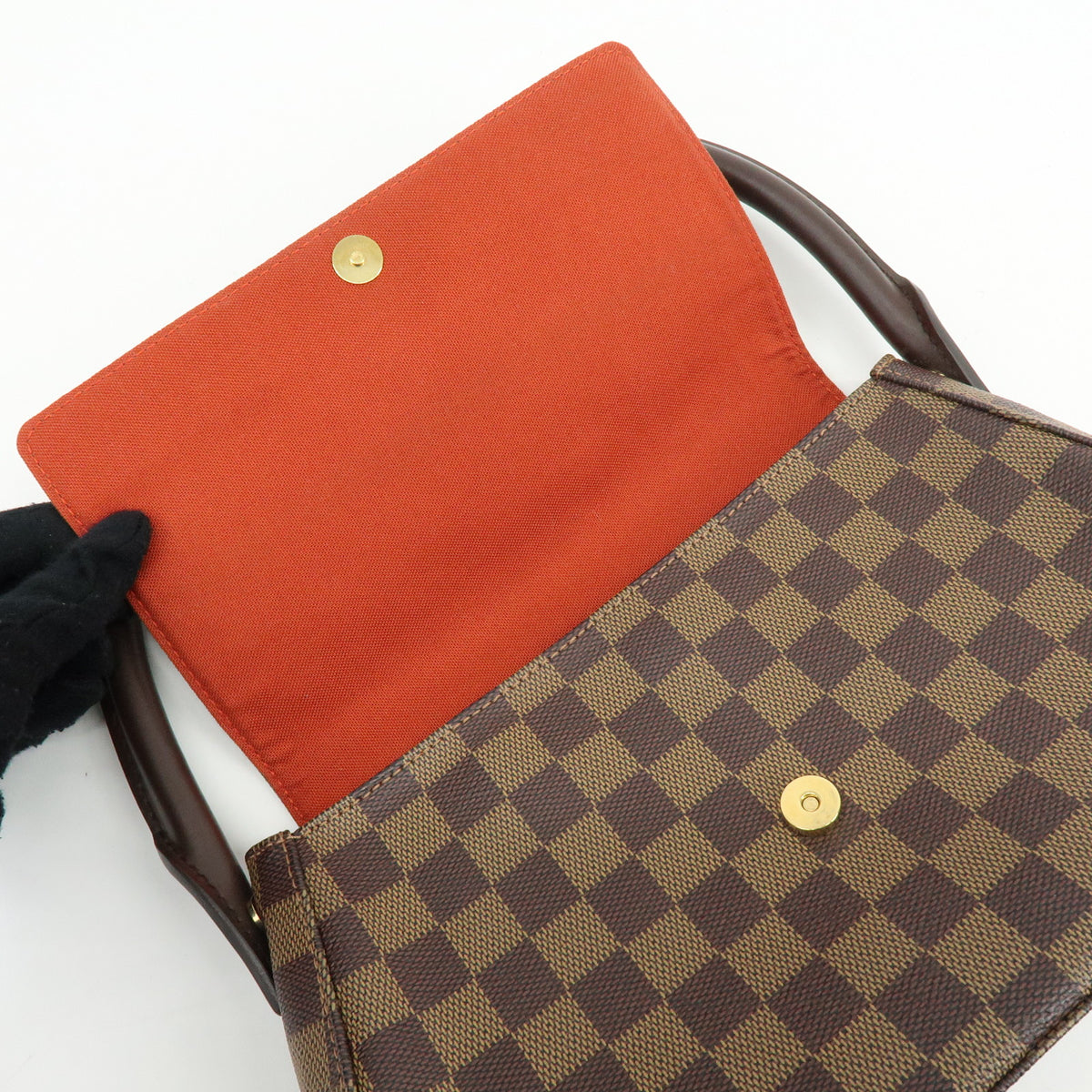 Louis Vuitton Damier Ebene Mini Looping Shoulder Bag Brown N51158
