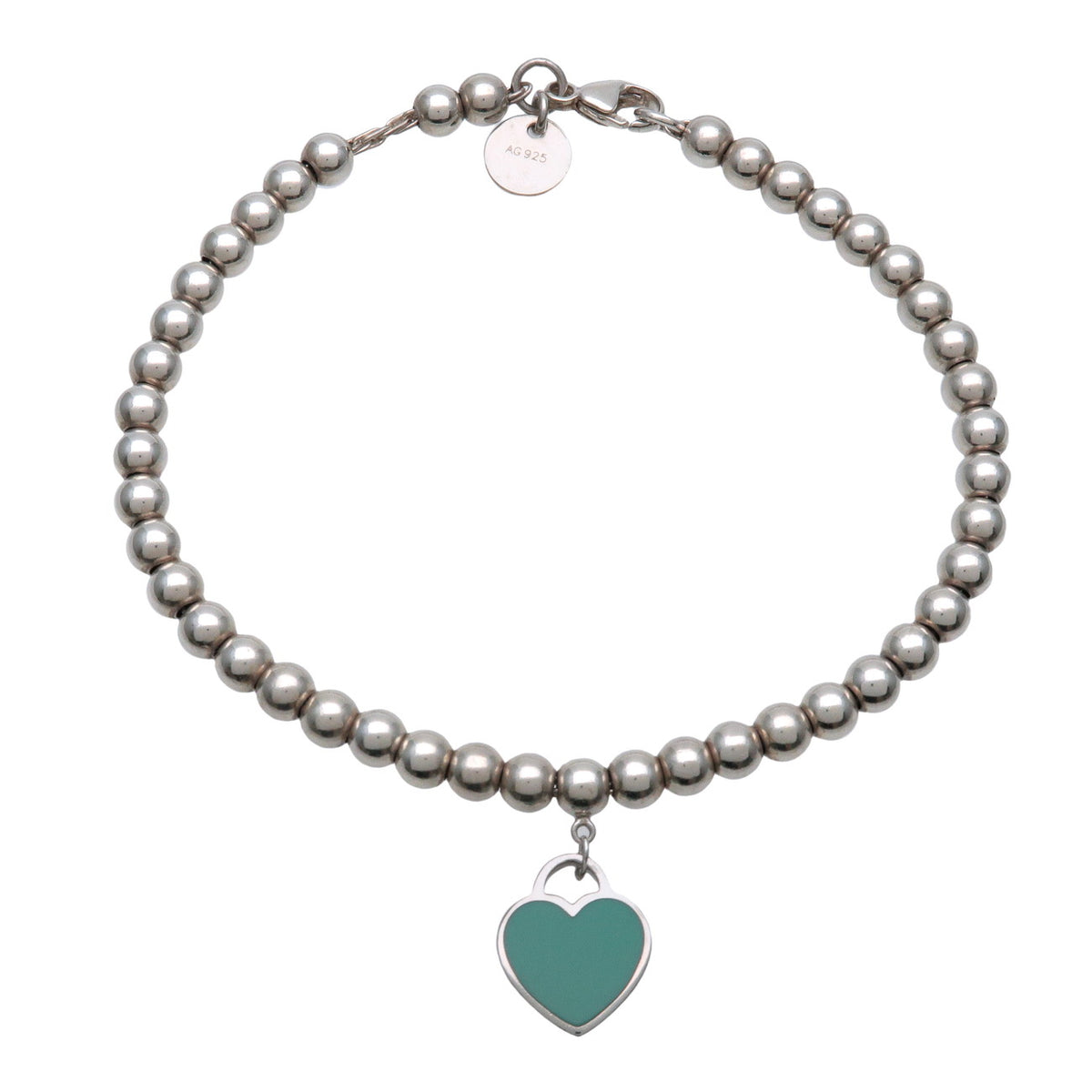 Tiffany & Co Return to Tiffany Mini Heart Tag Beads Bracelet SV925