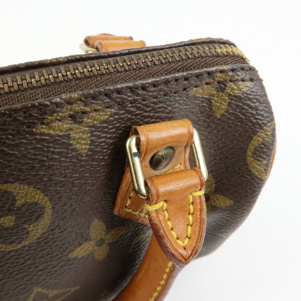 Louis Vuitton Monogram Mini Speedy Hand Bag & Strap M41534 J00142 Lot