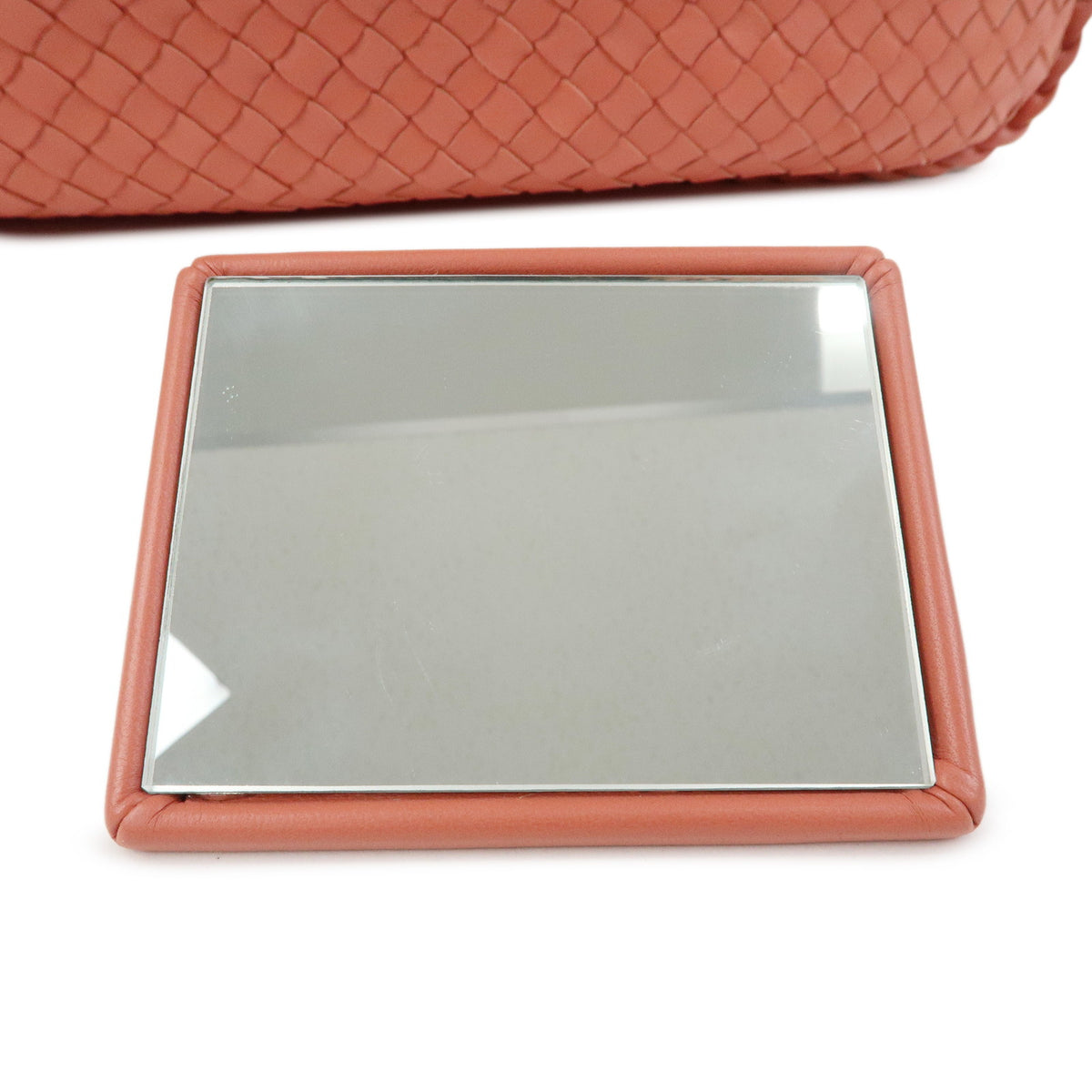 BOTTEGA VENETA Hobo Intrecciato Leather Shoulder Bag Coral Pink 115654