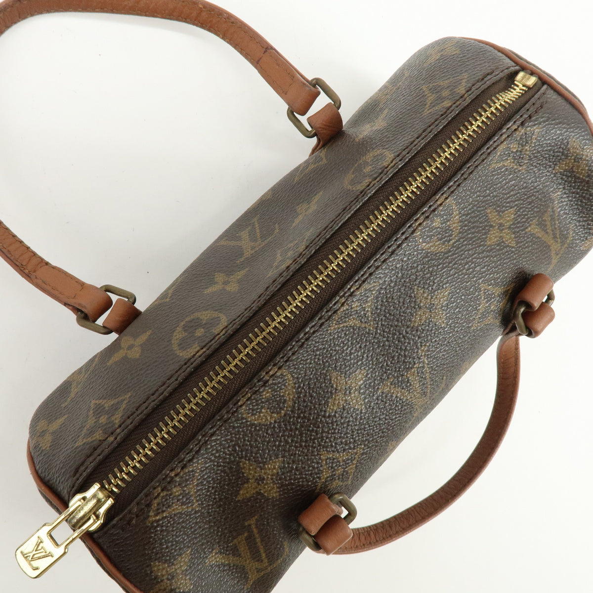 Louis Vuitton Monogram Papillon 22 Canvas Leather Hand Bag Brown M51367