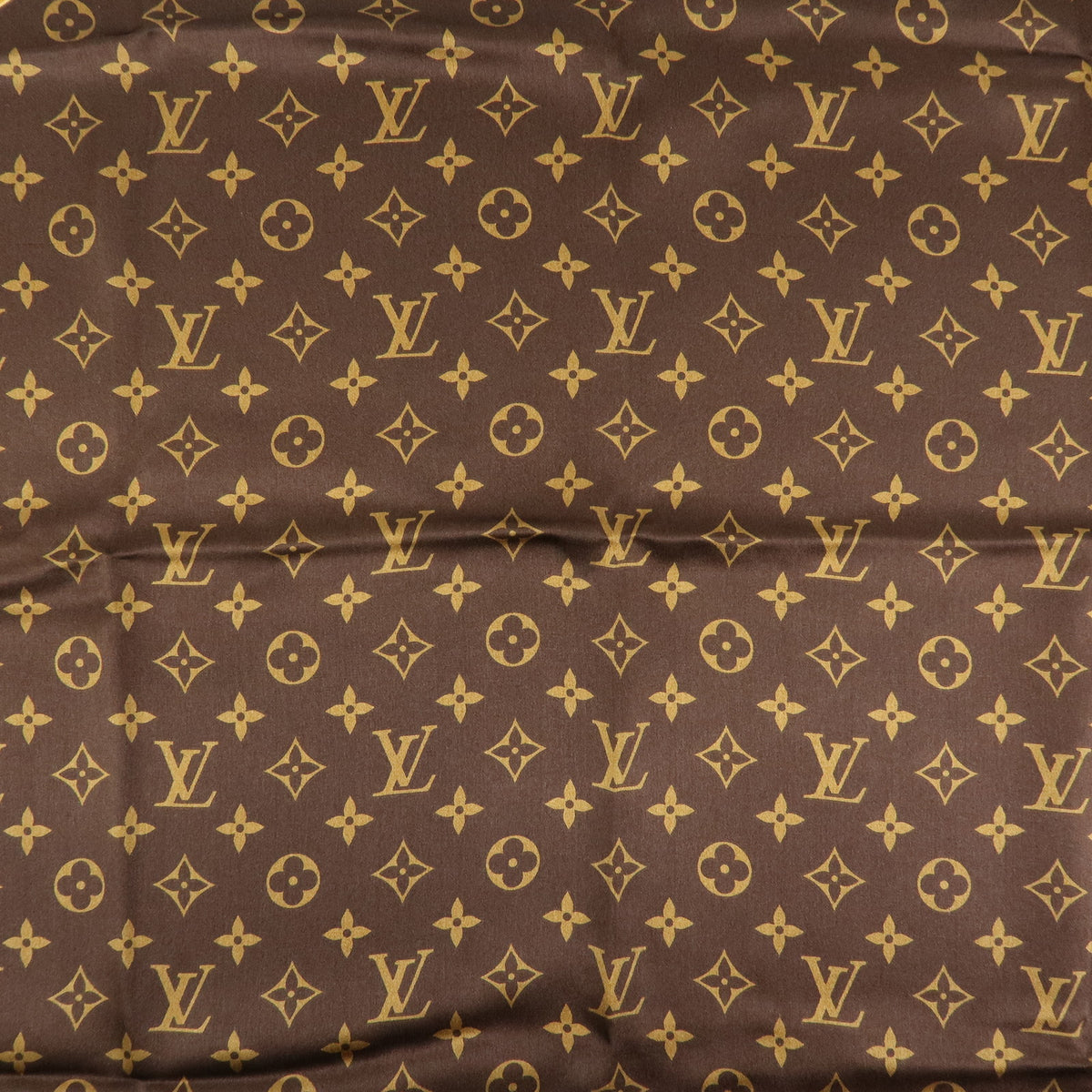 Louis Vuitton Carre Monogram Leopard Silk 100% Scarf Brown M72124