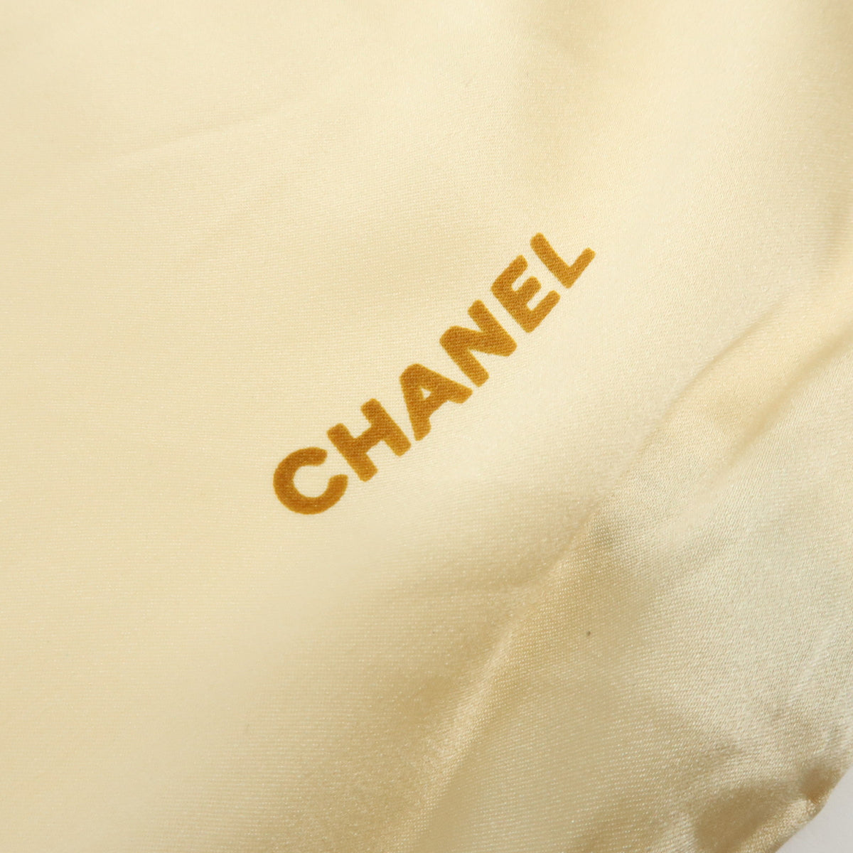 CHANEL COCO Mark Silk 100% Scarf Jewelry Motif Beige Multicolor