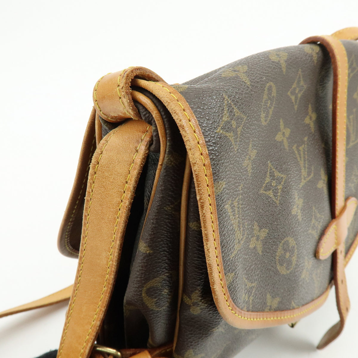 Louis Vuitton Monogram Saumur 30 Canvas Shoulder Bag Brown M42256