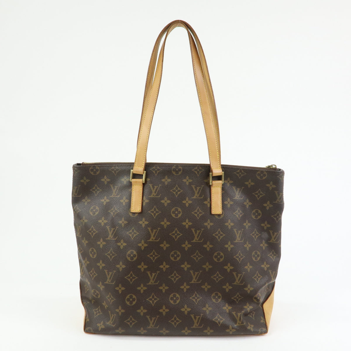 Louis Vuitton Monogram Cabas Mezzo Tote Bag Shoulder Bag Brown M51151