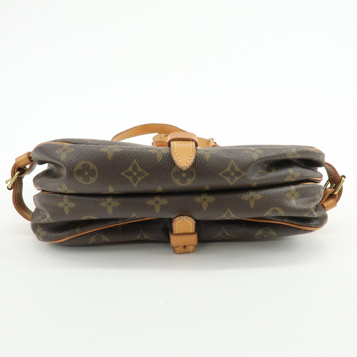 Louis Vuitton Monogram Saumur 30 Canvas Shoulder Leather Bag M42256