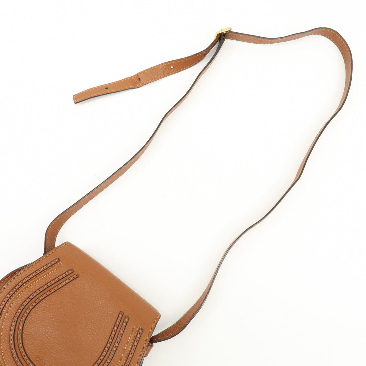 Chloe Mercy Leather Shoulder Bag Crossbody Bag Brown